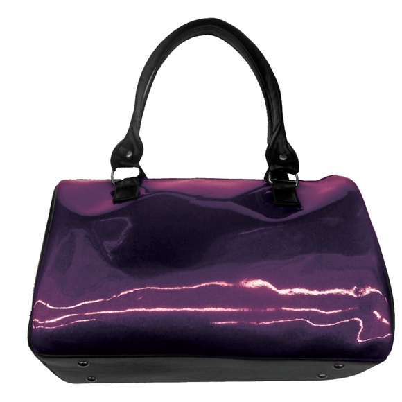 US HANDMADE Doctor Bag1 Satchel Style Shiny Glossy - Picture 3 of 7